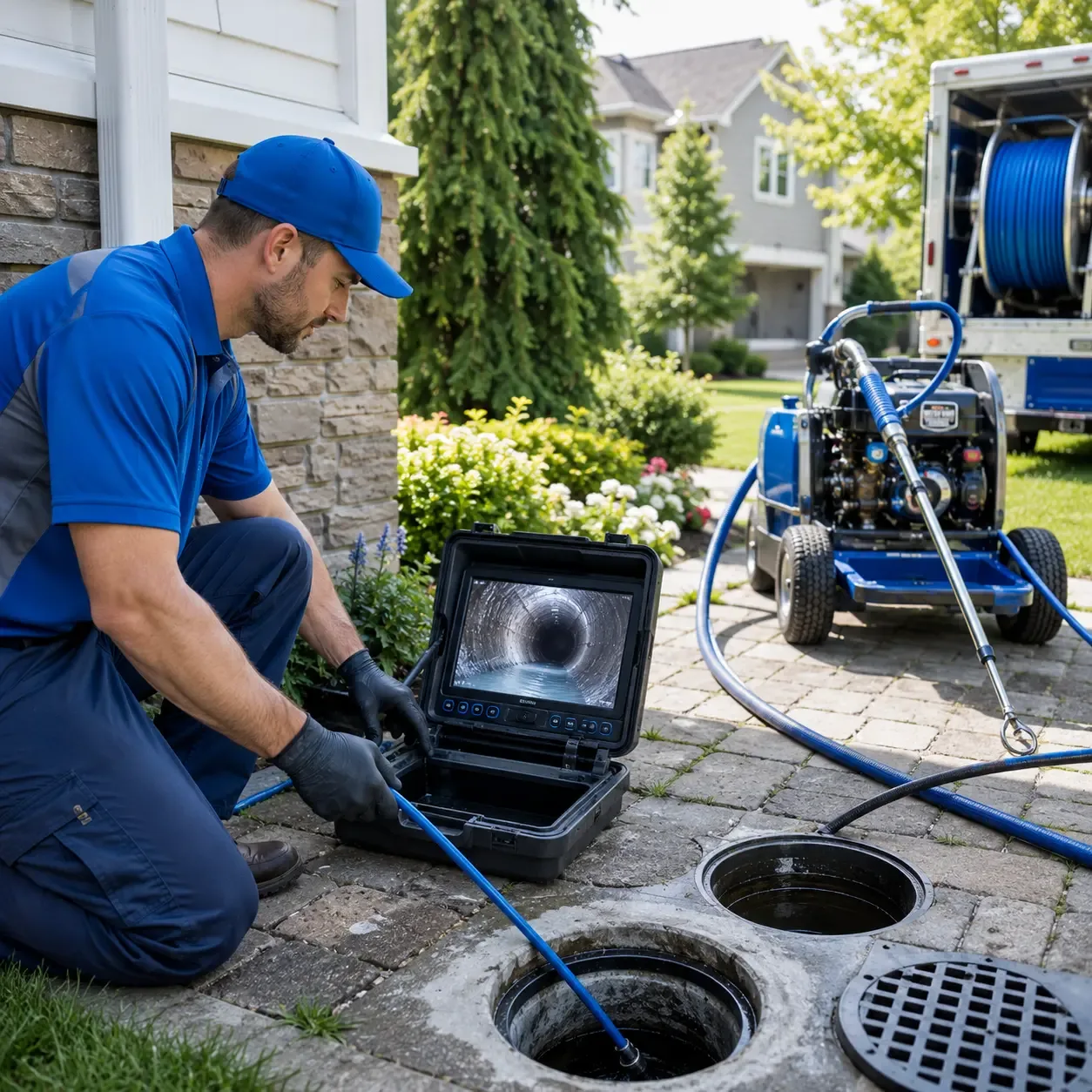 Outdoor drain cleaning professionals serving Oakhurst, NJ